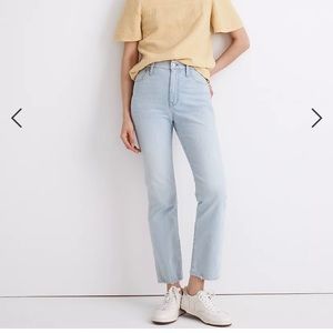 Madewell slim demi-boot jeans in bellmeade wash